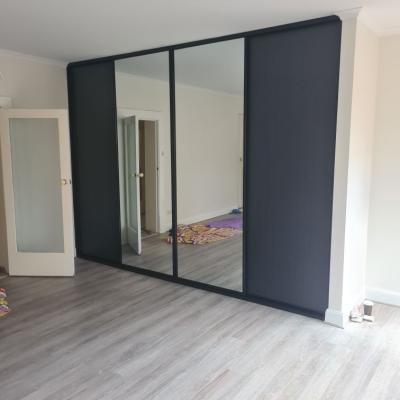 4 door robe with 2 full mirrors 